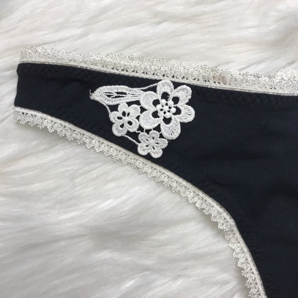 Free People Cheyenne Floral Embroidered Thong - Picture 4 of 7